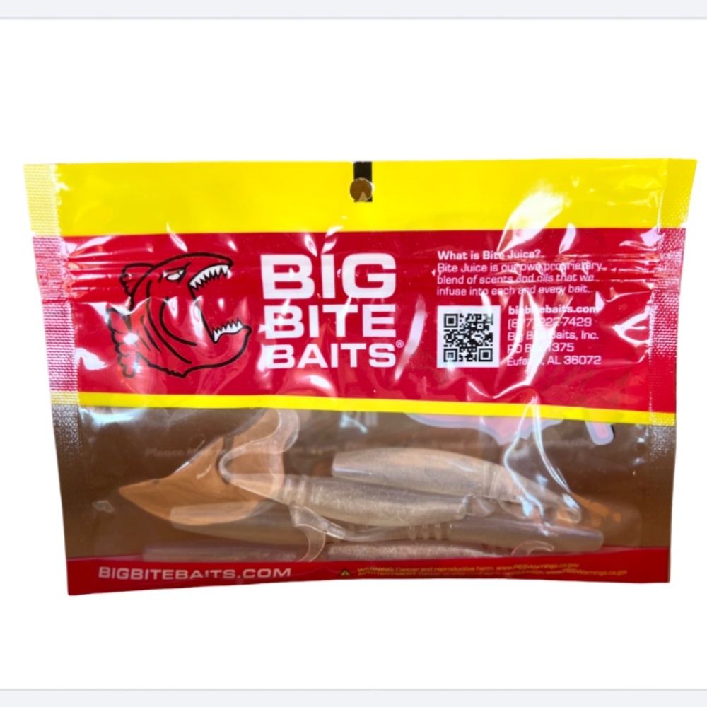 Big Bite Baits Silver Glitter/Pearl  2 in. - Picture 2 of 2